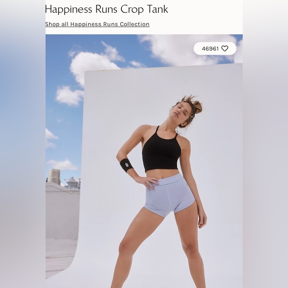 🛑 SOLD OUT 🛑 Free People Movement Happiness Runs Crop Top Black XL NEW - Picture 6 of 13